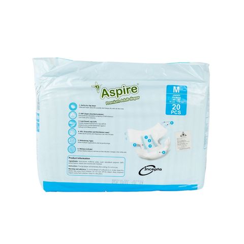 Aspire Adult Diaper Medium Belt 20 Pieces
