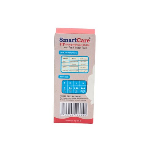 Smart Care Baby Feeding Bottle Pp 2 Oz Assorted 1 Piece