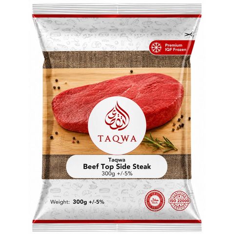 Taqwa Beef Top Side Steak 300g +/-5%