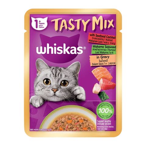 Whiskas Tasty Mix Cat Food Seafood Cocktail 70g