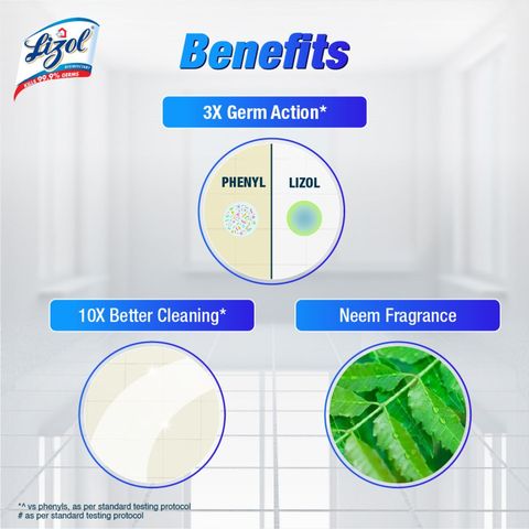 Lizol Disinfectant Surface Cleaner Neem 1L