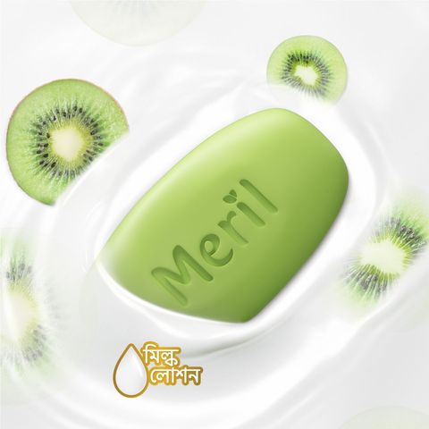 Meril Milk Soap Bar Milk & Kiwi 100g