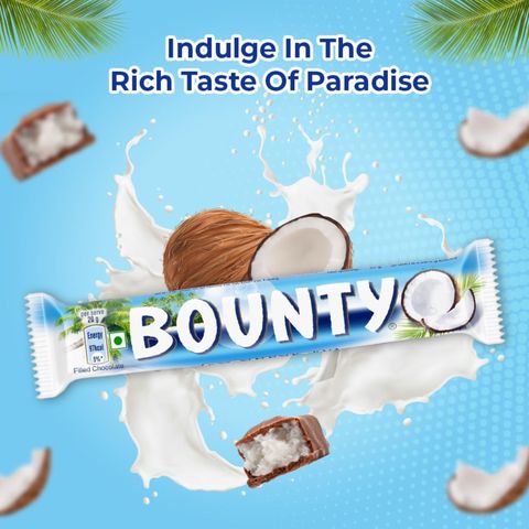 Bounty Coconut Filled Chocolate Double Bars 57g