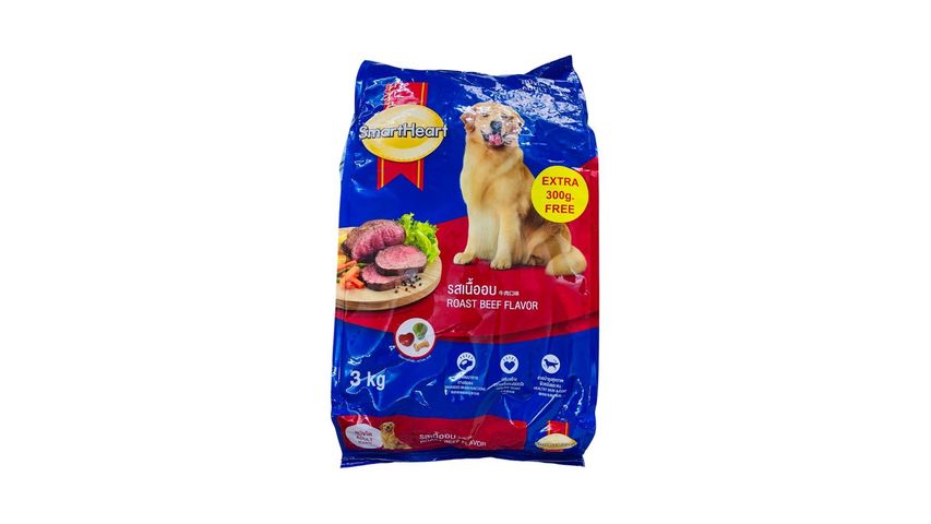 Smart Heart Adult R.Beef F.Dog Food 3kg