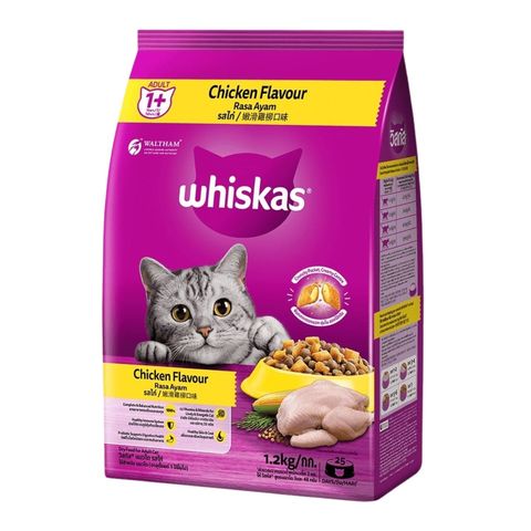 Whiskas Adult 1 Year Chicken Flavour 1.2kg