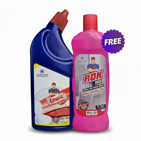 Buy Unik Xtreme Toilet Cleaner 750ml & Get Free Rok Sol 500ml
