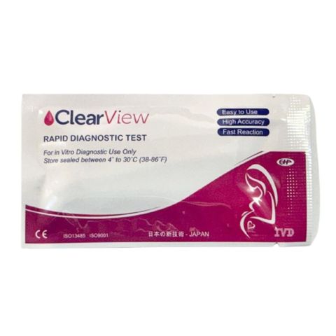 Clear View HCG Pregnancy Test Cassette 1 Piece