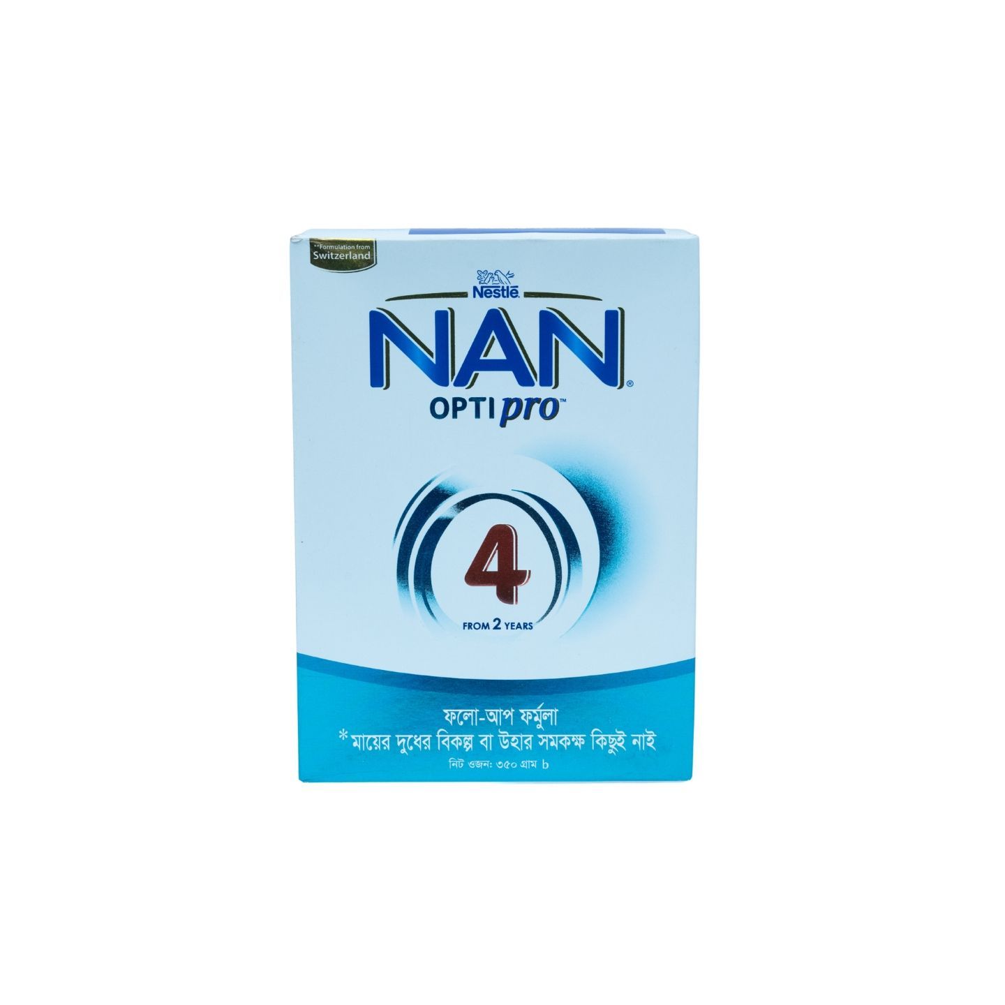 Nestle NAN OPTIPRO 4 Follow up Formula Milk Powder For Pre  School Kids (after 2 years onwards) 350g