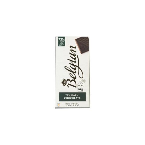 Belgian 72% Dark Chocolate 70g