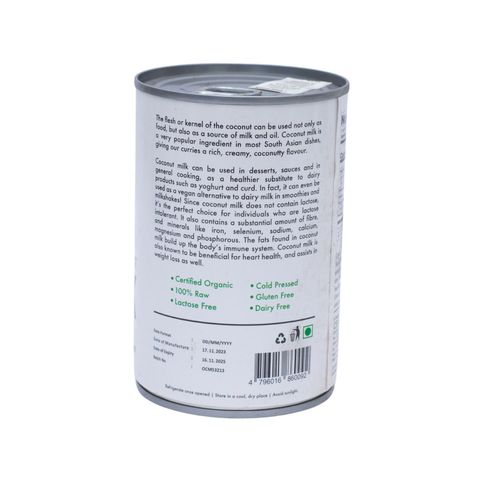 Ceylon Naturals Organic Coconut Milk 400ml