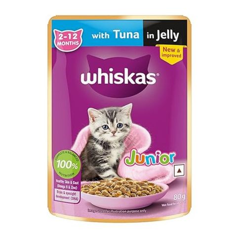 Whiskas Cat Food Junior Tuna 80g