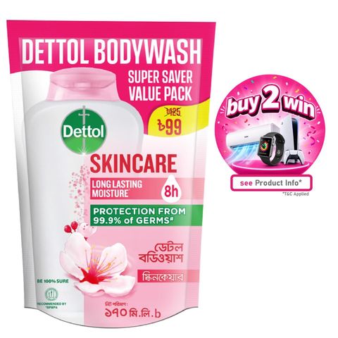Dettol Bodywash Skincare Super Saver Value Pack 170ml
