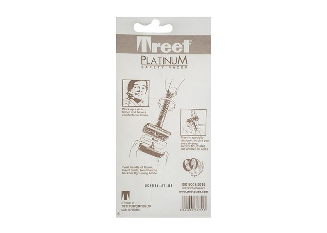 Treet Platinum Safety Razor 1 Pieces