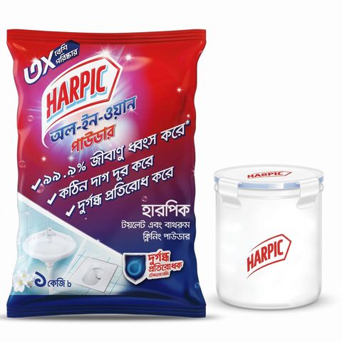 Buy Harpic All In One Powder 1Kg & Get Free Jar 1 Piece
