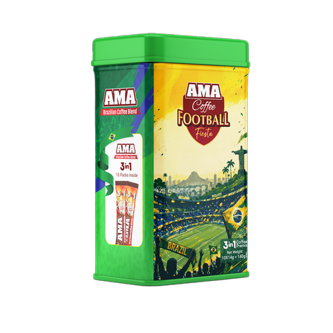 Ama 3in1 Coffee Premix Vamos Brazil Coffee 140g 10 Pieces