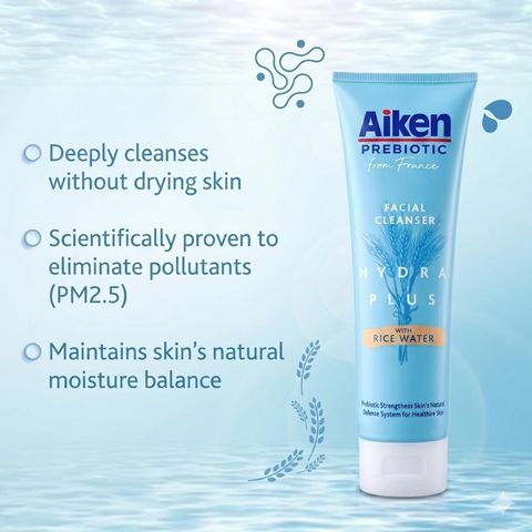 Aiken Facewash Prebiotic Hydra 120g