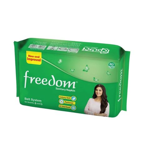 Freedom Sanitary Napkin Belt System 8 Pads