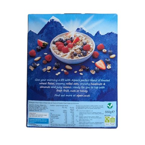 Alpen Muesli No Sugar 550g