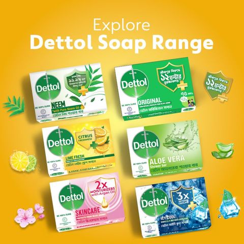 Dettol Soap Lime Fresh Citrus 75g