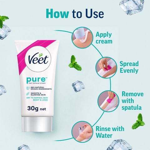 Veet Pure Hair Removal Cream for Dry Skin 25g