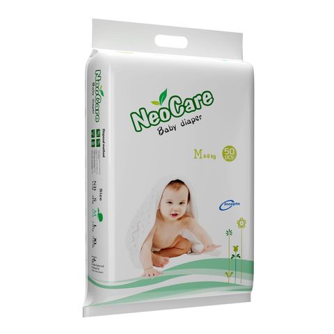 Neo Care Baby Diaper (4-9 kg) - Medium 50pcs