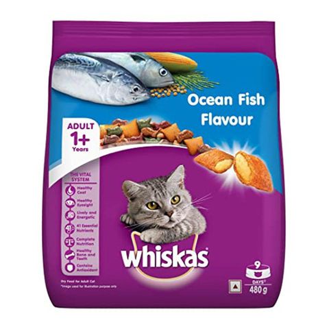 Whiskas Ocean Fish Flavour Cat Food 480g