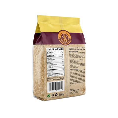 Origin Sugar Cane Brown Sugar 1kg
