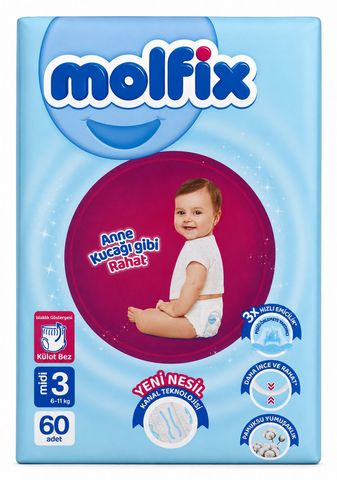 Molfix Pant Jumbo Midi 6-11kg 60 Pieces