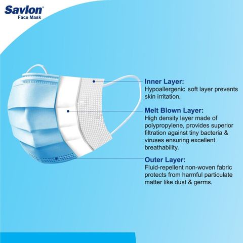Savlon Face Mask 50 Pieces