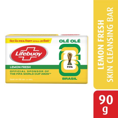 Lifebuoy Skin Cleansing Soap Bar Lemon Fresh 90g