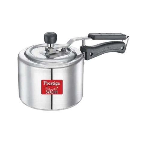 Prestige Nakshatra Plus Svachh Aluminium Spillage Control Pressure Cooker 5L Silver 1 Piece