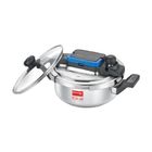 Prestige Svachh Flip on Stainless Steel Spillage Control Pressure Cooker with Glass Lid 3 L