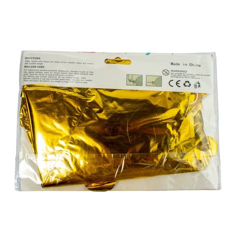 Happy Birthday Foil Balloon Golden 13 Letters 1 Set
