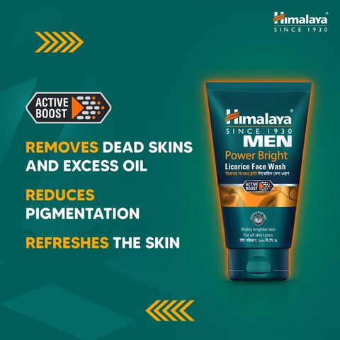 Himalaya Men Power Bright Licorice Facewash 100ml