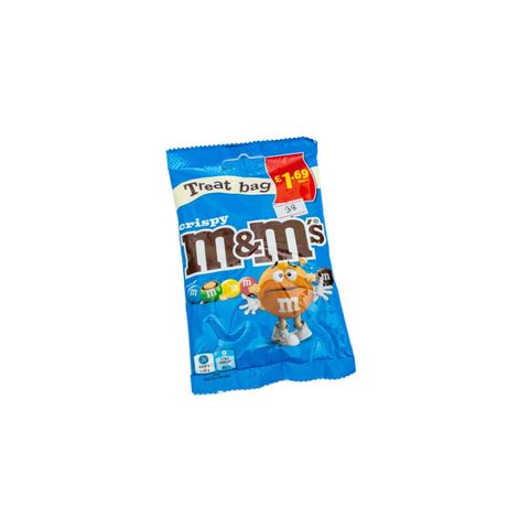 M&M Crispy Treat Bag Chocolate 77g
