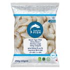 Fresh Sea Fish Black Tiger Peeled & Deveined IQF Shrimp Large 250g ±10g