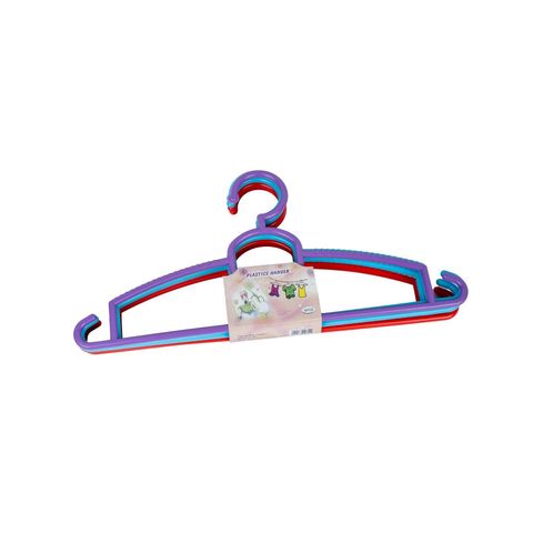 PP Plastic 3 Color Hanger 5 Pieces