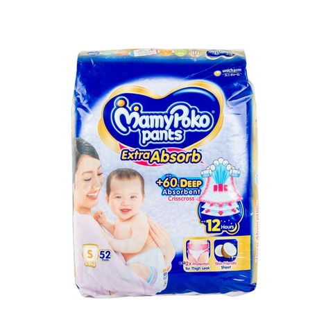 Mamy Poko Pants S (4-8kg) 52 Pieces