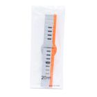 Dual Color Silicone Strap Watch Band Pin Lock Ash & Orange 20mm