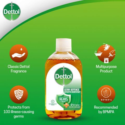 Dettol Antiseptic Disinfectant Liquid Glass Bottle 50ml