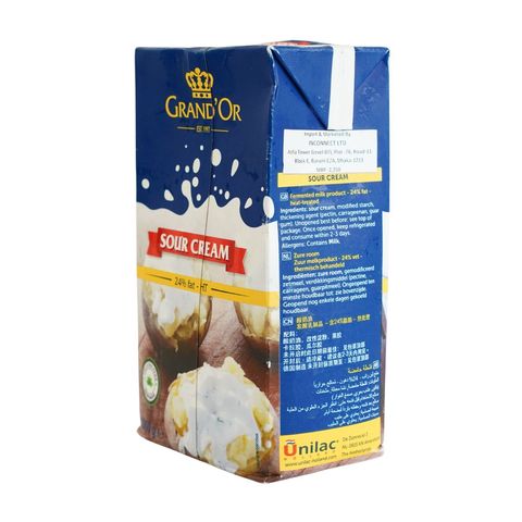 Grand'or Sour Cream Without Gelatin 24% Fat 1000g