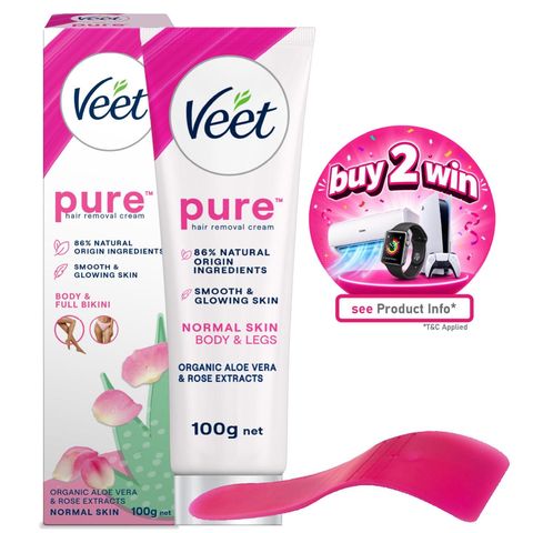 Veet Pure Hair Removal Cream for Normal Skin 100g