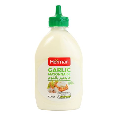 Herman Creamy Garlic Mayonnaise 500ml