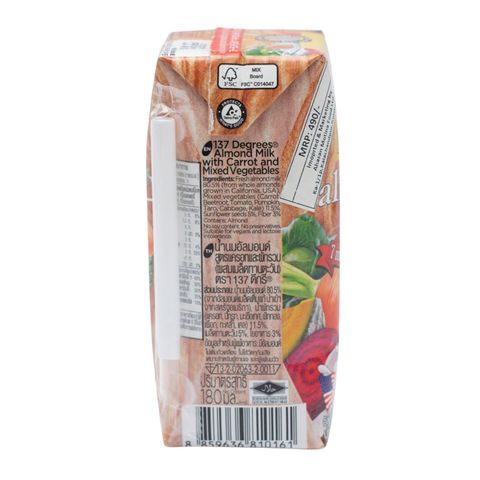 137 Degrees Delicious Almond Milk With Carrot 180ml