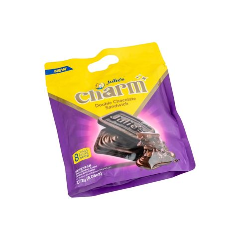 Julie's Charm Double Choc Sandwich 8 Pieces Pack 172g