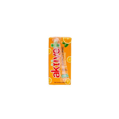 Aktive+ Electrolyte Drink Orange Flavoured 200ml