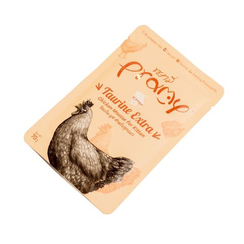 Pramy Pouch Taurine Extra Chicken Mousse For Kitten 70g
