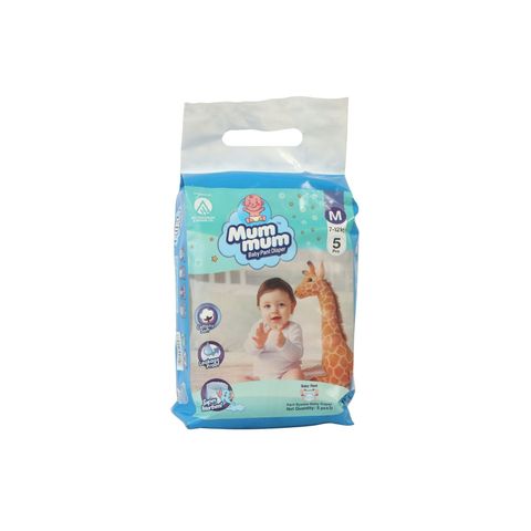 Mum Mum Baby Diaper Pant M 5 Pieces