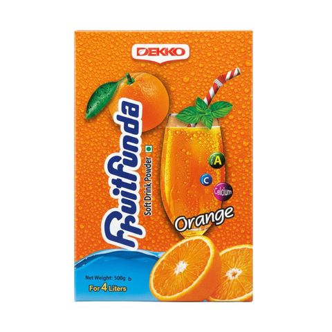 Dekko Fruit Funda Soft Drink Powder Orange 500g