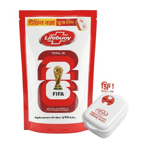 Buy Lifebuoy Handwash Soap Total Refill 170ml & Get Free Tiffin Box 1 Piece